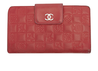 Chanel Precious Symbols Long Wallet, front view